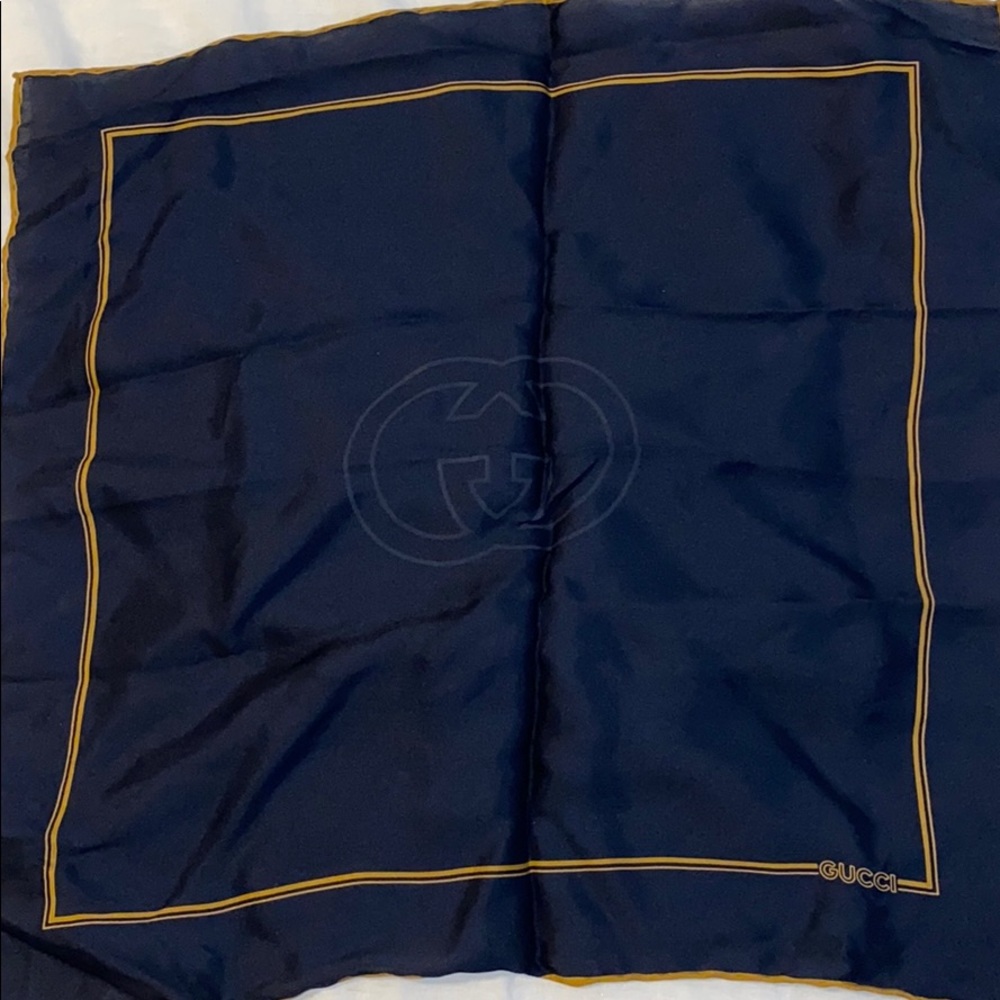 VINTAGE Gucci Silk Scarf
